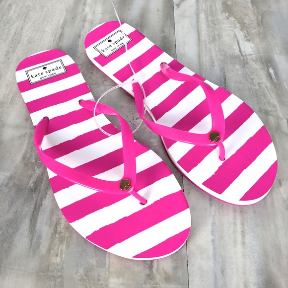 kate spade Shoes - Kate Spade New York Nassau Stripe Flip Flops 10M